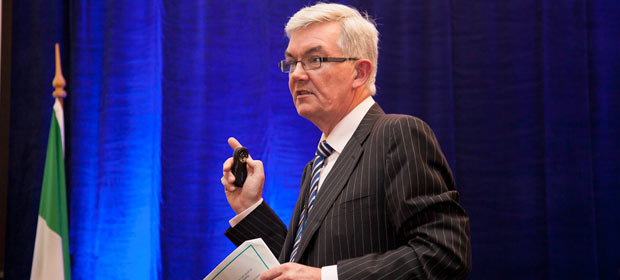 Dr. Ambrose McLoughlin Secretary General of the Department of Health addresses the HMI Annual Conference 2012