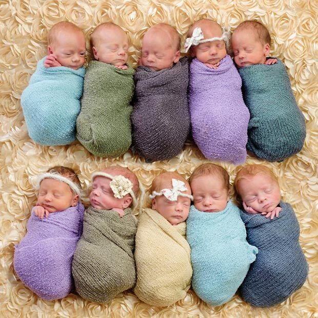 Quadruplets, triplets and twins